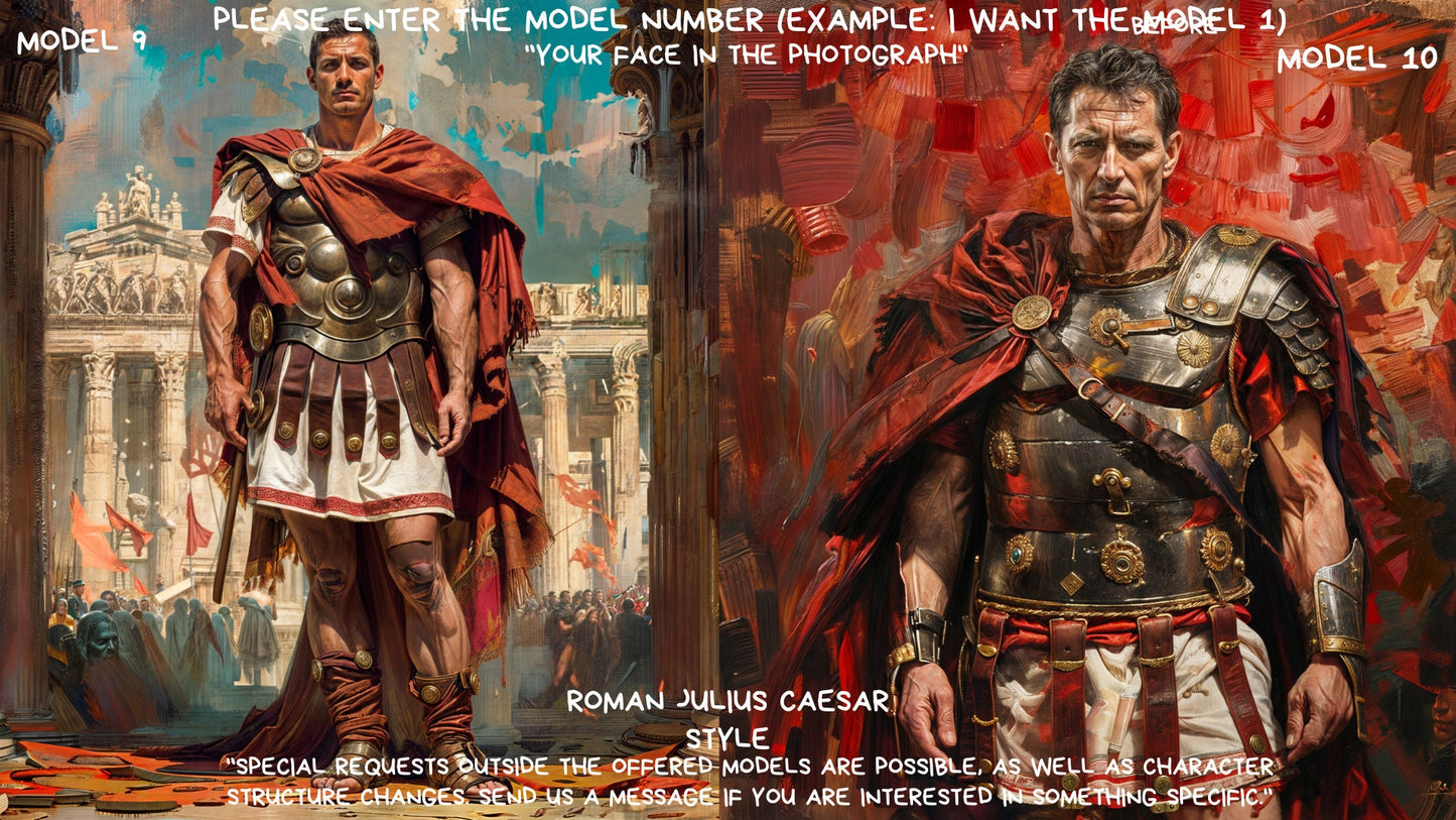 personalized man portrait roman julius caesar style ,,wall art,gift,best gift,personalized prints,gift for him, ,personal portrait,