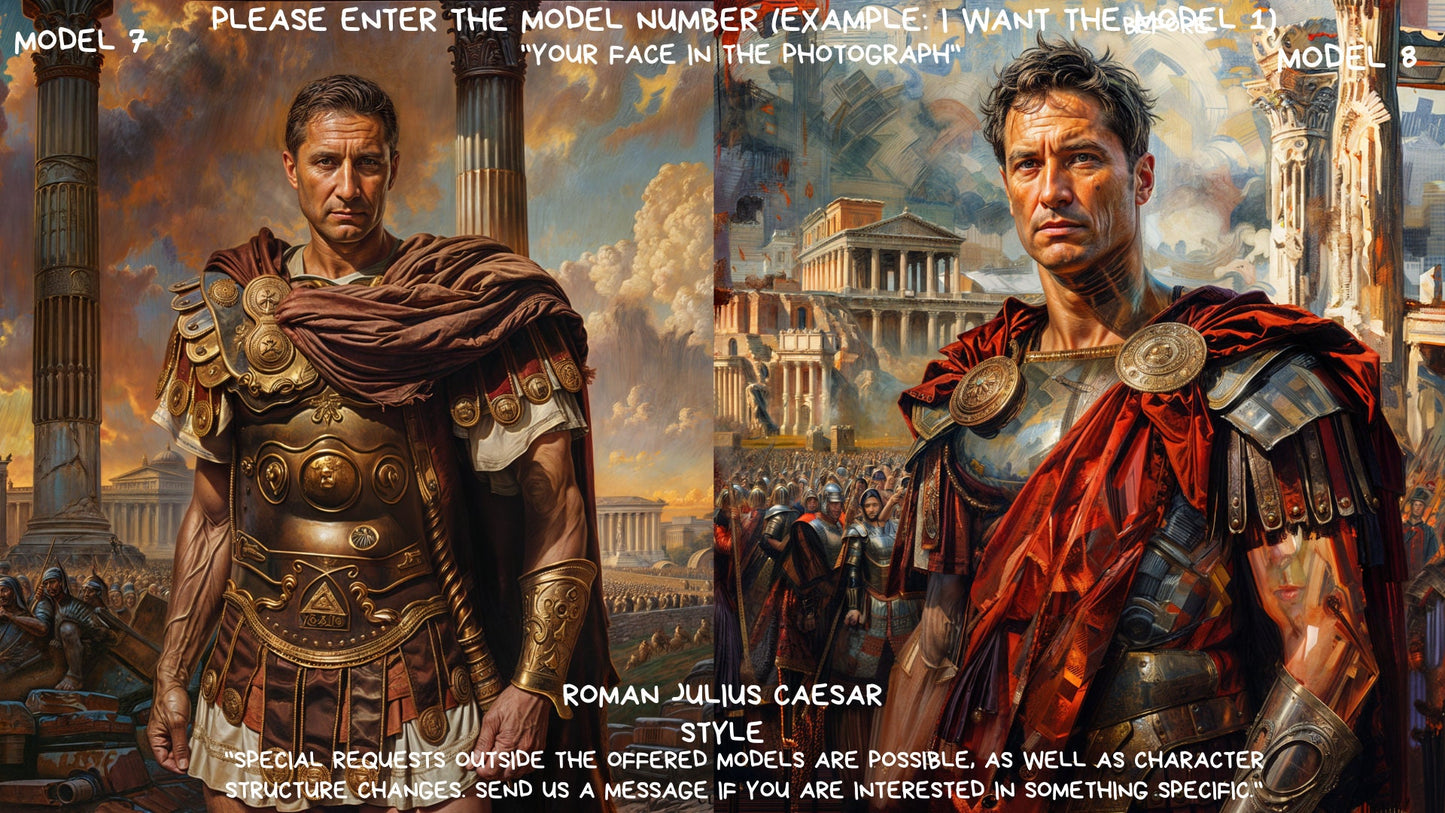 personalized man portrait roman julius caesar style ,,wall art,gift,best gift,personalized prints,gift for him, ,personal portrait,